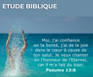 Lire la suite à propos de l’article Etude biblique du 9 octobre 2024